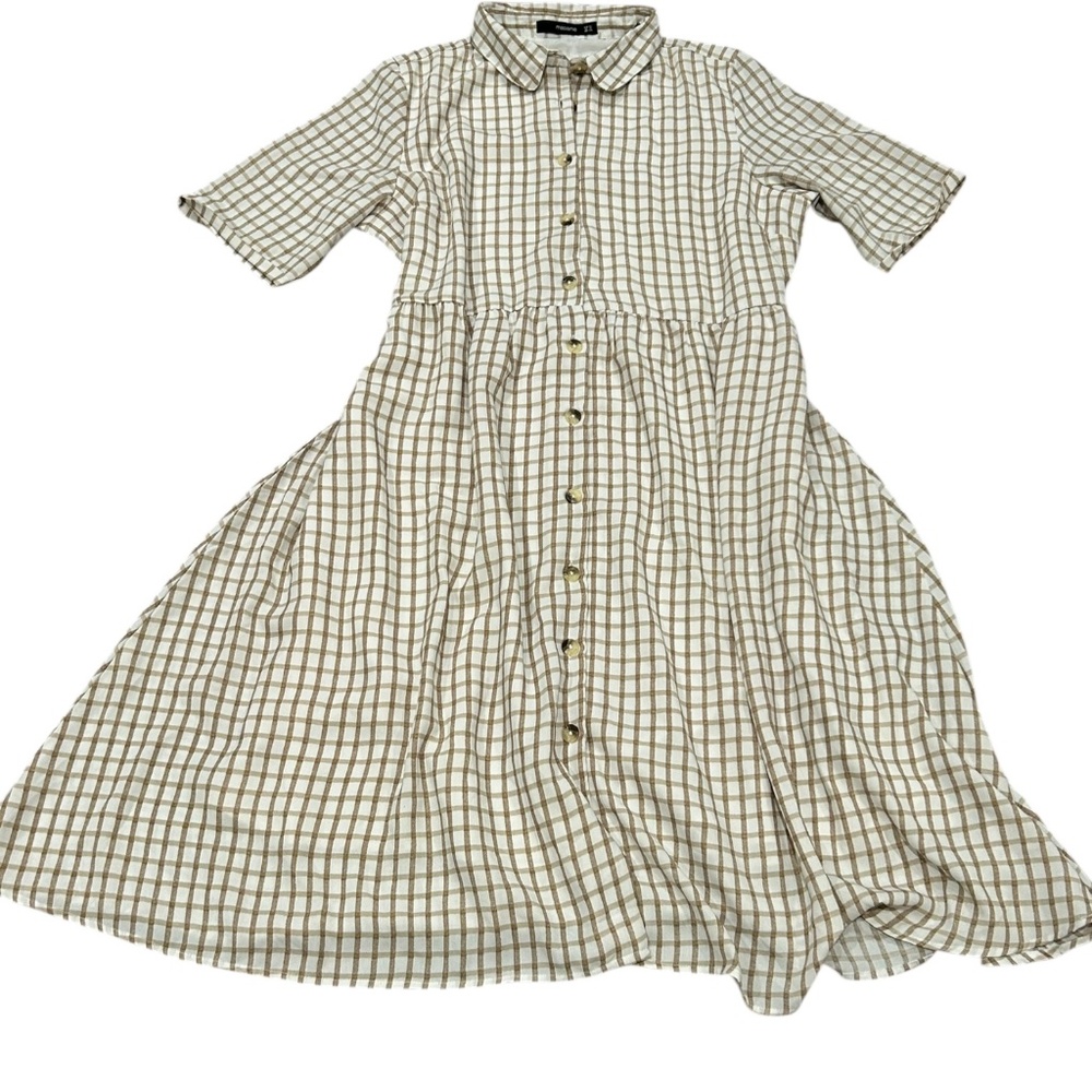 Women's Madame Cotton Dress Size XL A line Shirt dress